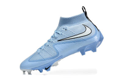 Men's Nike Magista Obra FG Firm Ground High-Tops Football Boots - Blue/Sky Blue/White