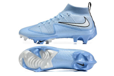 Men's Nike Magista Obra FG Firm Ground High-Tops Football Boots - Blue/Sky Blue/White