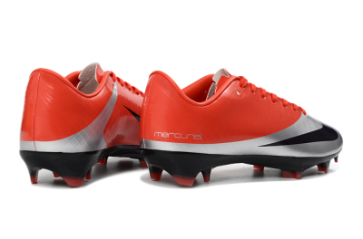 Unisex Nike Air Zoom Mercurial Vapor Superfly 1 CR7 2026 World Cup FG Firm Ground Low-Tops Football Boots - Orange/Dynamic Sunset/Metallic Silver