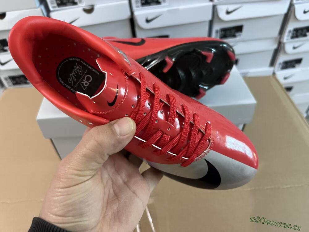 Unisex Nike Air Zoom Mercurial Vapor Superfly 1 CR7 2026 World Cup FG Firm Ground Low-Tops Football Boots - Orange/Dynamic Sunset/Metallic Silver