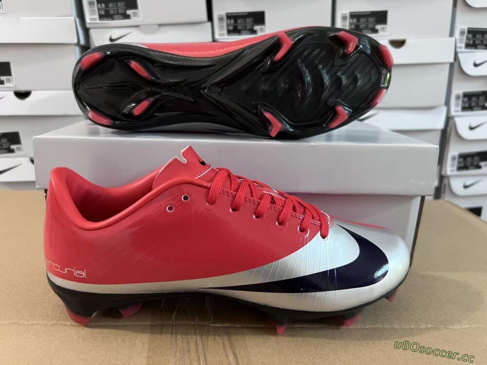 Unisex Nike Air Zoom Mercurial Vapor Superfly 1 CR7 2026 World Cup FG Firm Ground Low-Tops Football Boots - Orange/Dynamic Sunset/Metallic Silver