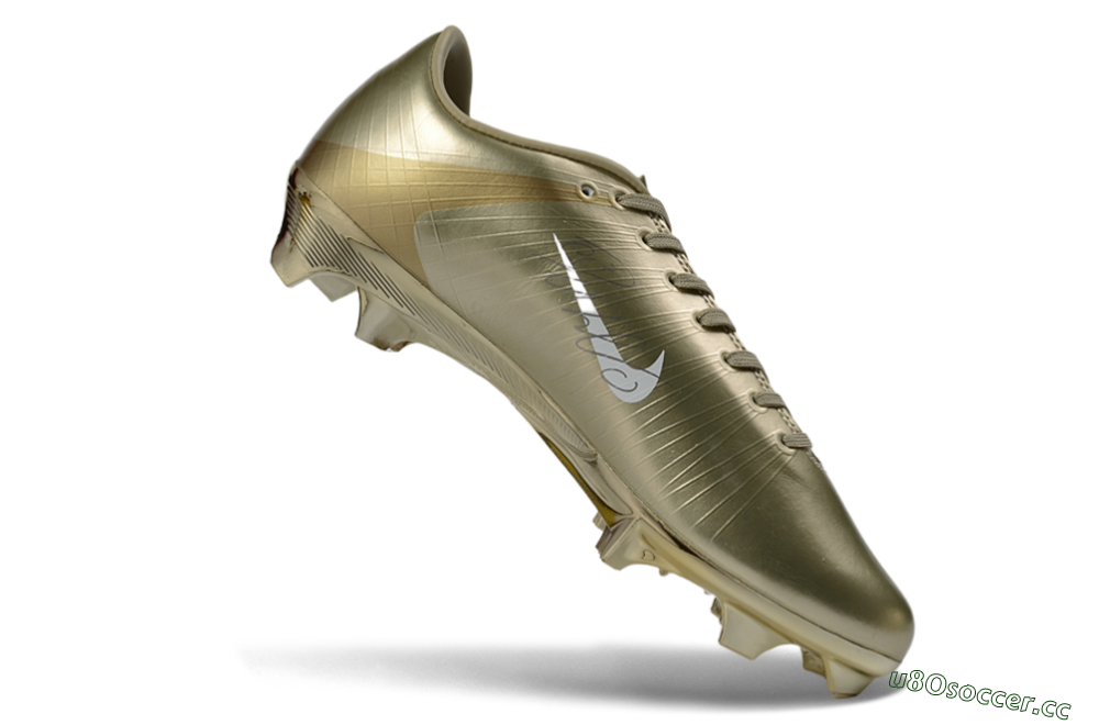 Men's Nike Air Zoom Mercurial Vapor Superfly 1 CR7 2026 World Cup FG Firm Ground Low-Tops Football Boots - Gold/Metallic Gold/White 4