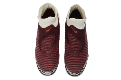 Unisex Nike Phantom 6 Elite High TF Artificial Turf High-Tops Football Shoes - Maroon/Sand/Crimson