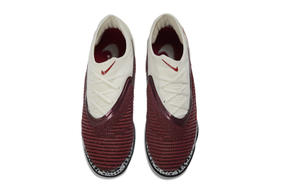 Unisex Nike Phantom 6 Elite Low TF Artificial Turf Low-Tops Football Shoes - Maroon/Crimson Red/Classic White