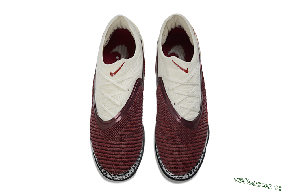 Unisex Nike Phantom 6 Elite Low FG Firm Ground Low-Tops Football Boots - Red/Cream/Black 4