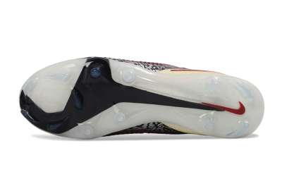 Unisex Nike Phantom 6 Elite Low FG Firm Ground Low-Tops Football Boots - Red/Cream/Black