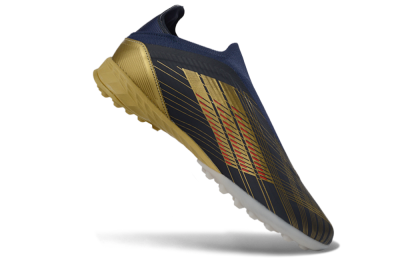 Unisex Dembélé x Adidas F50 Elite Laceless TF Artificial Turf Low-Tops Football Shoes - Navy/Gold/Red