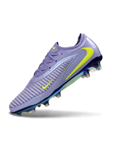 Unisex Nike Phantom 6 Elite Low FG Firm Ground Low-Tops Football Boots - Purple/Neon Lime/Silver