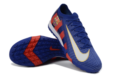 Unisex Nike Air Zoom Mercurial Vapor 16 Elite TF Artificial Turf Low-Tops Football Shoes - Blue/Crimson Red/Night Sky