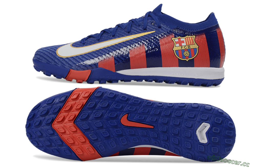 Unisex Nike Air Zoom Mercurial Vapor 16 Elite TF Artificial Turf Low-Tops Football Shoes - Blue/Crimson Red/Night Sky 1