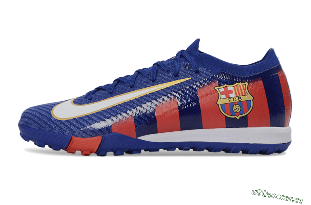 Unisex Nike Air Zoom Mercurial Vapor 16 Elite TF Artificial Turf Low-Tops Football Shoes - Blue/Crimson Red/Night Sky 0