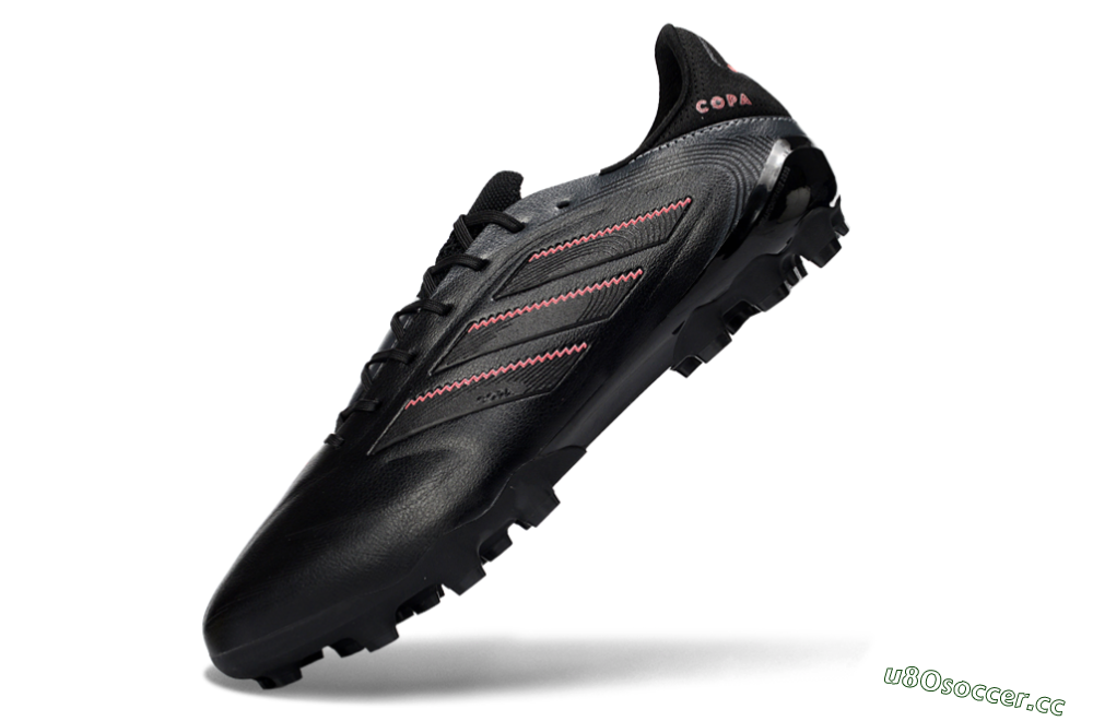 Men's Adidas Copa Pure 3 FG Firm Ground Low-Tops Football Boots - Black/Crimson Red/Graphite Gray 5