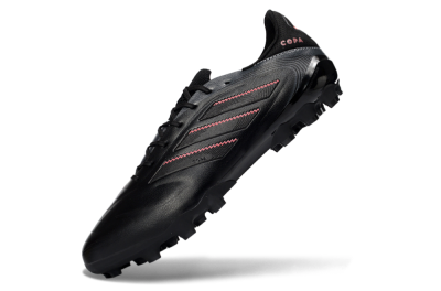 Men's Adidas Copa Pure 3 FG Firm Ground Low-Tops Football Boots - Black/Crimson Red/Graphite Gray