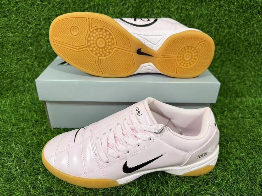Men's Nike Total 90 III IC Indoor & Futsal Low-Tops Football Shoes - Pink/Soft Rose/Caramel