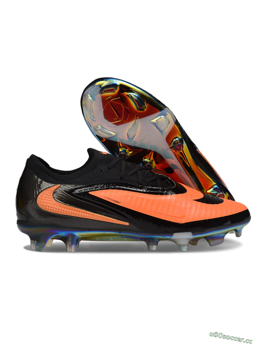 Unisex Nike Phantom 6 Elite Low FG Firm Ground Low-Tops Football Boots - Orange/Electric Orange/Black 2