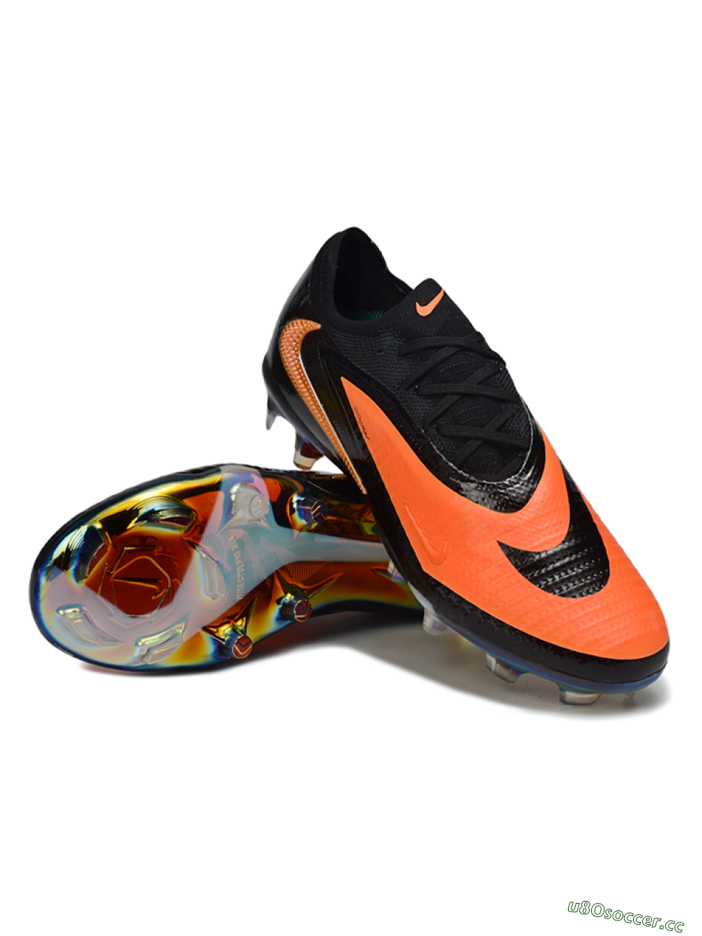 Unisex Nike Phantom 6 Elite Low FG Firm Ground Low-Tops Football Boots - Orange/Electric Orange/Black 3