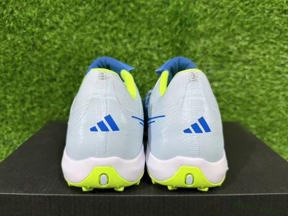 Unisex Adidas Predator 26 Elite Fold-Over Tongue TF Artificial Turf Low-Tops Football Shoes - Blue/Lime Green/Neon Yellow