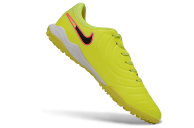 Men's Nike Tiempo Legend 10 Academy TF Artificial Turf Low-Tops Football Shoes - Yellow/Electric Green/Hot Pink