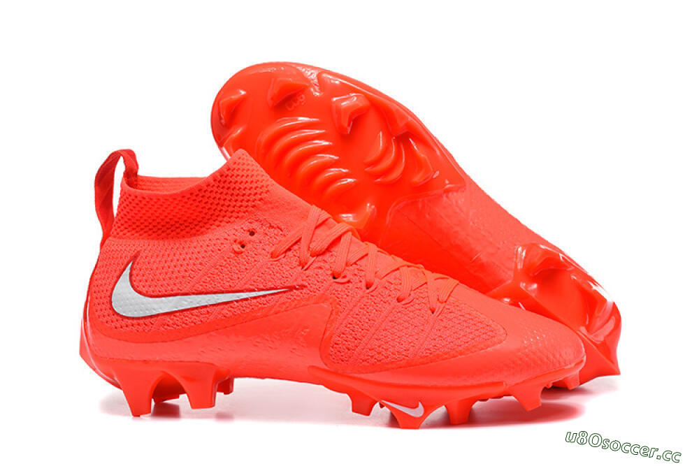 Men's Nike Magista Obra FG Firm Ground High-Tops Football Boots - Red/Flame Red/Highlighter Red 2