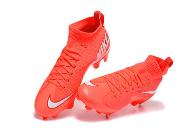 Men's Nike Magista Obra FG Firm Ground High-Tops Football Boots - Red/Flame Red/Highlighter Red