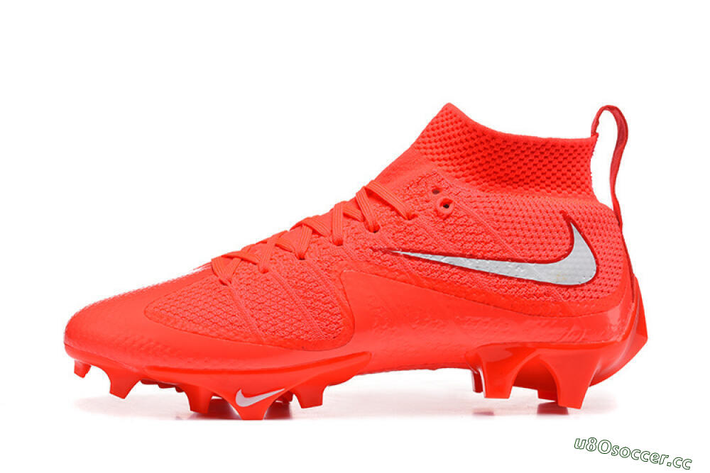 Men's Nike Magista Obra FG Firm Ground High-Tops Football Boots - Red/Flame Red/Highlighter Red 0