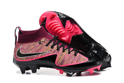 Men's Nike Magista Obra FG Firm Ground High-Tops Football Boots - Black/Bright Pink/Crimson Red