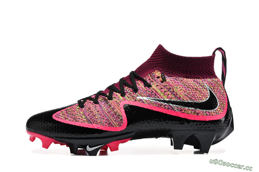 Men's Nike Magista Obra FG Firm Ground High-Tops Football Boots - Black/Bright Pink/Crimson Red 0