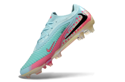 Unisex Nike Phantom 6 Elite Low FG Firm Ground Low-Tops Football Boots - Aqua/Coral Pink/Soft Mint