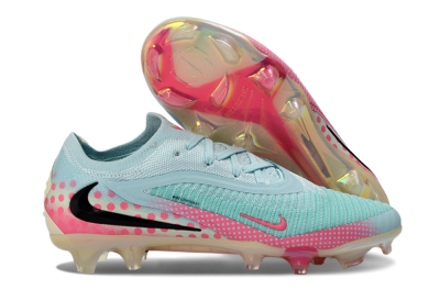 Unisex Nike Phantom 6 Elite Low FG Firm Ground Low-Tops Football Boots - Aqua/Coral Pink/Soft Mint