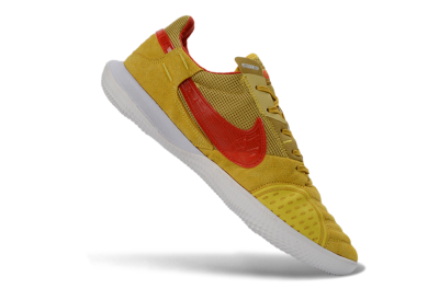 Unisex Nike Street Gato IC Indoor & Futsal Low-Tops Football Shoes - Yellow/Solar Yellow/Crimson Red