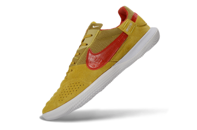 Unisex Nike Street Gato IC Indoor & Futsal Low-Tops Football Shoes - Yellow/Solar Yellow/Crimson Red