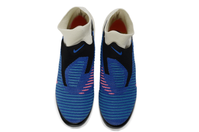 Unisex Nike Phantom 6 Elite High TF Artificial Turf High-Tops Football Shoes - Blue/Electric Blue/Fuchsia Pink