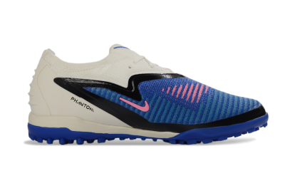 Unisex Nike Phantom 6 Elite Low TF Artificial Turf Low-Tops Football Shoes - Blue/Electric Blue/Soft Pink