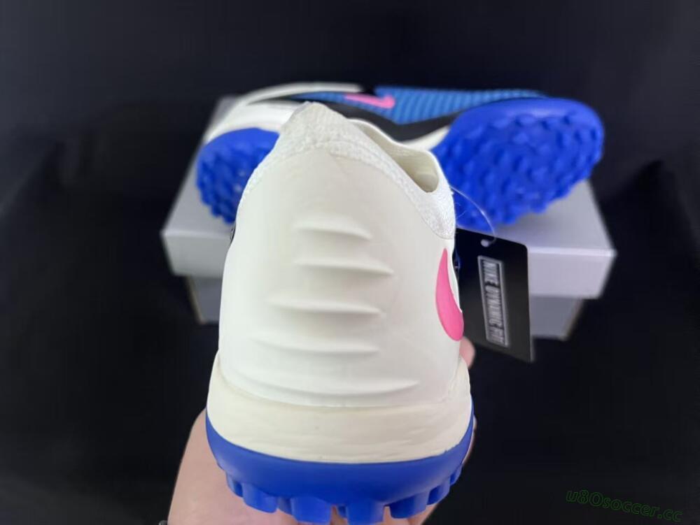 Unisex Nike Phantom 6 Elite Low TF Artificial Turf Low-Tops Football Shoes - Blue/Electric Blue/Soft Pink