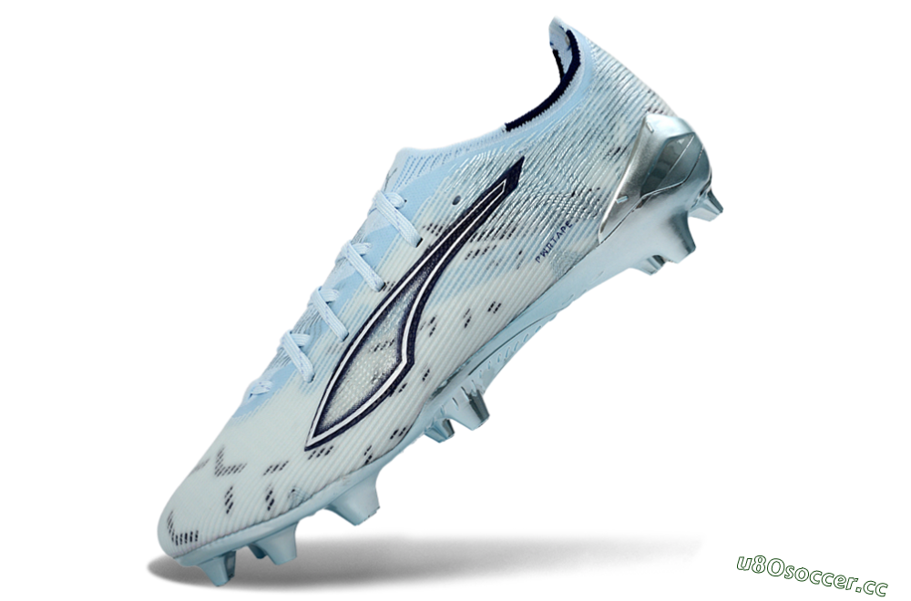 Men's Puma Ultra 5 Ultimate FG Firm Ground Low-Tops Football Shoes - Sky/Ice Blue/Silver 5