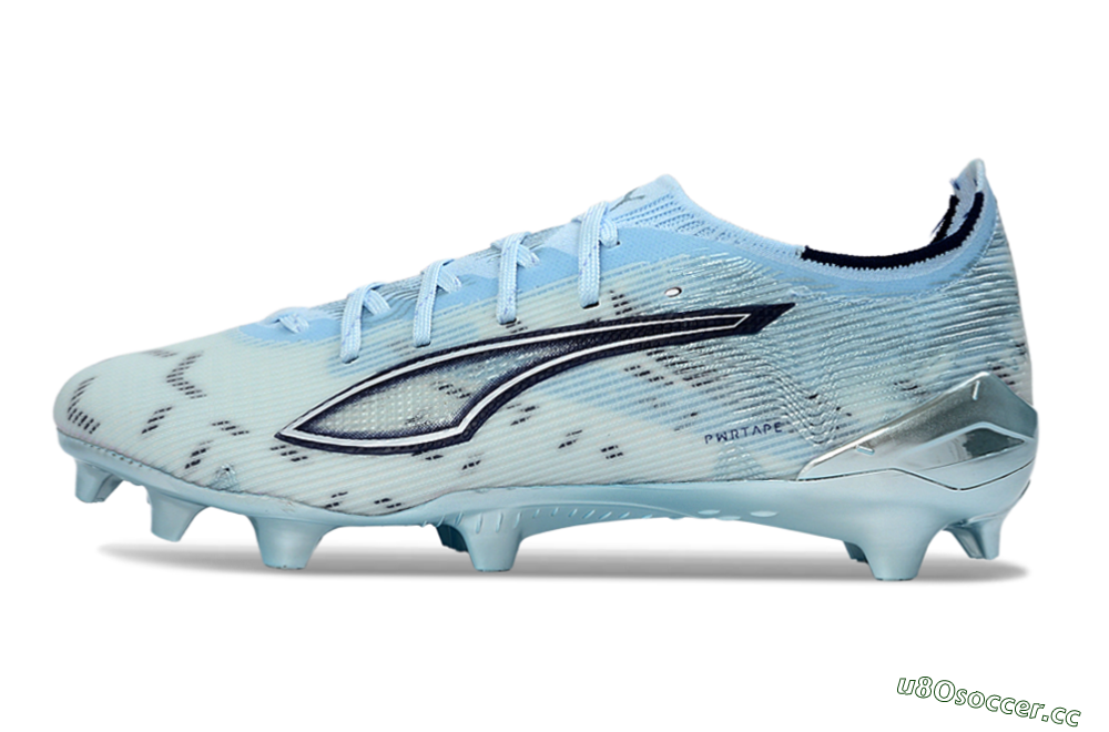 Men's Puma Ultra 5 Ultimate FG Firm Ground Low-Tops Football Shoes - Sky/Ice Blue/Silver 0