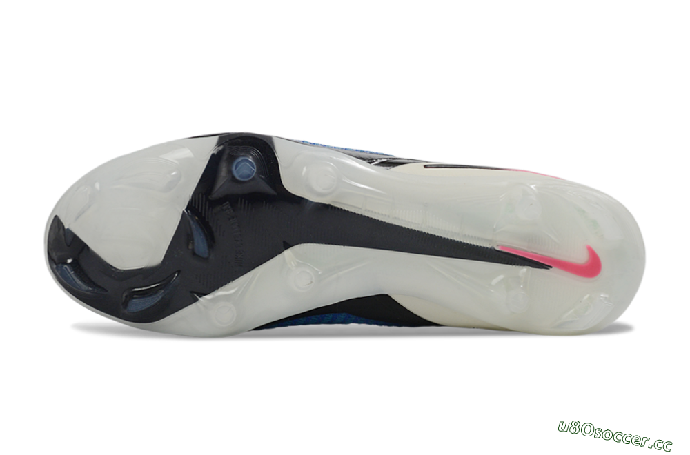 Unisex Nike Phantom 6 Elite Low FG Firm Ground Low-Tops Football Boots - Blue/Electric Blue/Fierce Pink 6