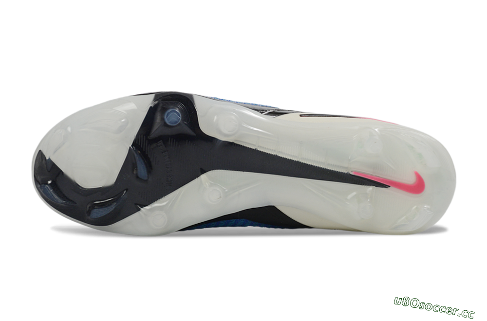 Unisex Nike Phantom 6 Elite High FG Firm Ground High-Tops Football Boots - Blue/Electric Blue/Neon Pink 6