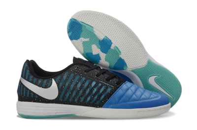 Unisex Nike Lunar Gato 2 IC Indoor & Futsal Low-Tops Football Shoes - Blue/Midnight Aqua/Black