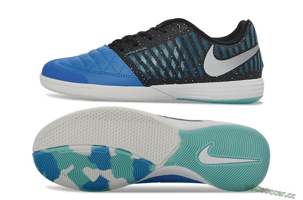 Unisex Nike Lunar Gato 2 IC Indoor & Futsal Low-Tops Football Shoes - Blue/Midnight Aqua/Black 1