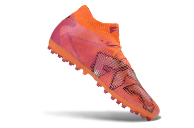 Men's Puma Future 8 Ultimate MG Multi Ground Low-Tops Football Boots - Orange/Vibrant Coral/Hot Pink