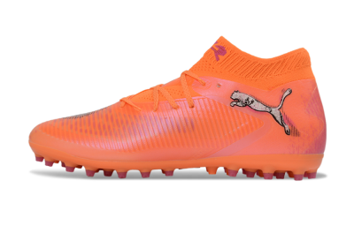 Men's Puma Future 8 Ultimate MG Multi Ground Low-Tops Football Boots - Orange/Vibrant Coral/Hot Pink