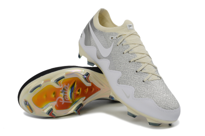 Unisex Patta x Nike Air Zoom Mercurial Vapor 16 Elite FG Firm Ground Low-Tops Football Boots - Black/Silver/White