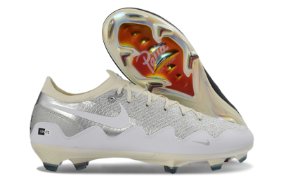 Unisex Patta x Nike Air Zoom Mercurial Vapor 16 Elite FG Firm Ground Low-Tops Football Boots - Black/Silver/White