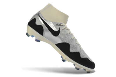 Unisex Patta x Nike Air Zoom Mercurial Superfly 10 Elite FG Firm Ground High-Tops Football Boots - Silver/Black/Silver