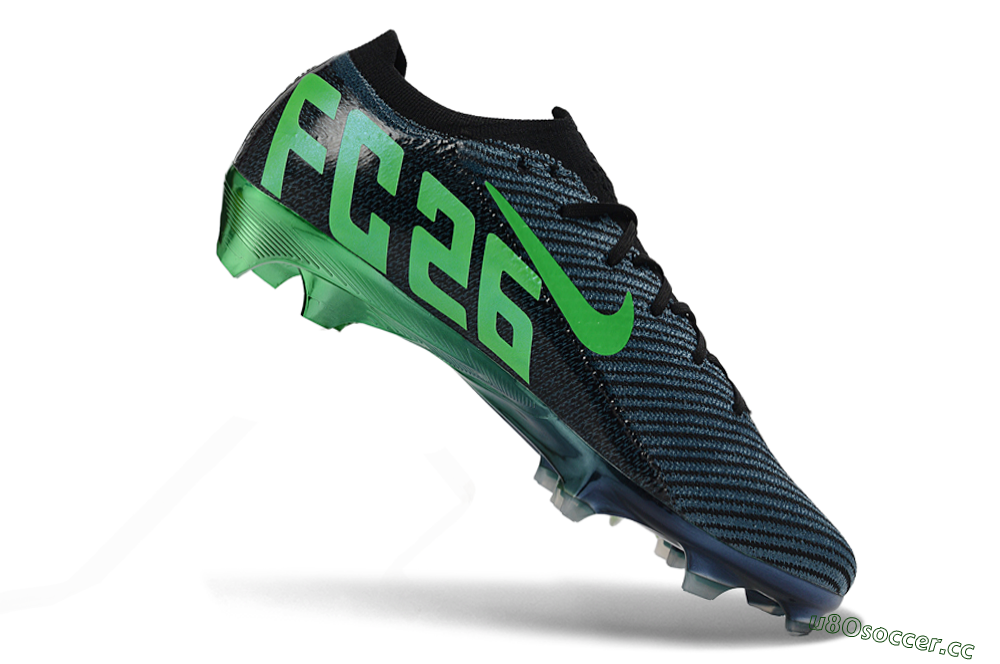 Unisex EAFC x Nike Air Zoom Mercurial Vapor 16 Elite FG Firm Ground Low-Tops Football Boots - Black/Green Glow/Frosted Shadow 4