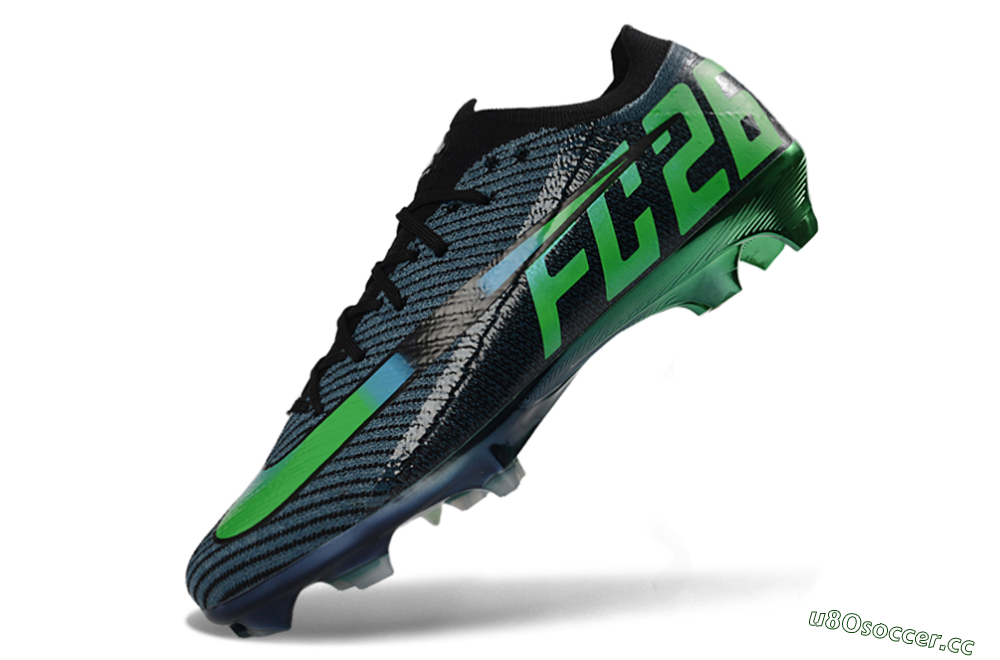 Unisex EAFC x Nike Air Zoom Mercurial Vapor 16 Elite FG Firm Ground Low-Tops Football Boots - Black/Green Glow/Frosted Shadow 5