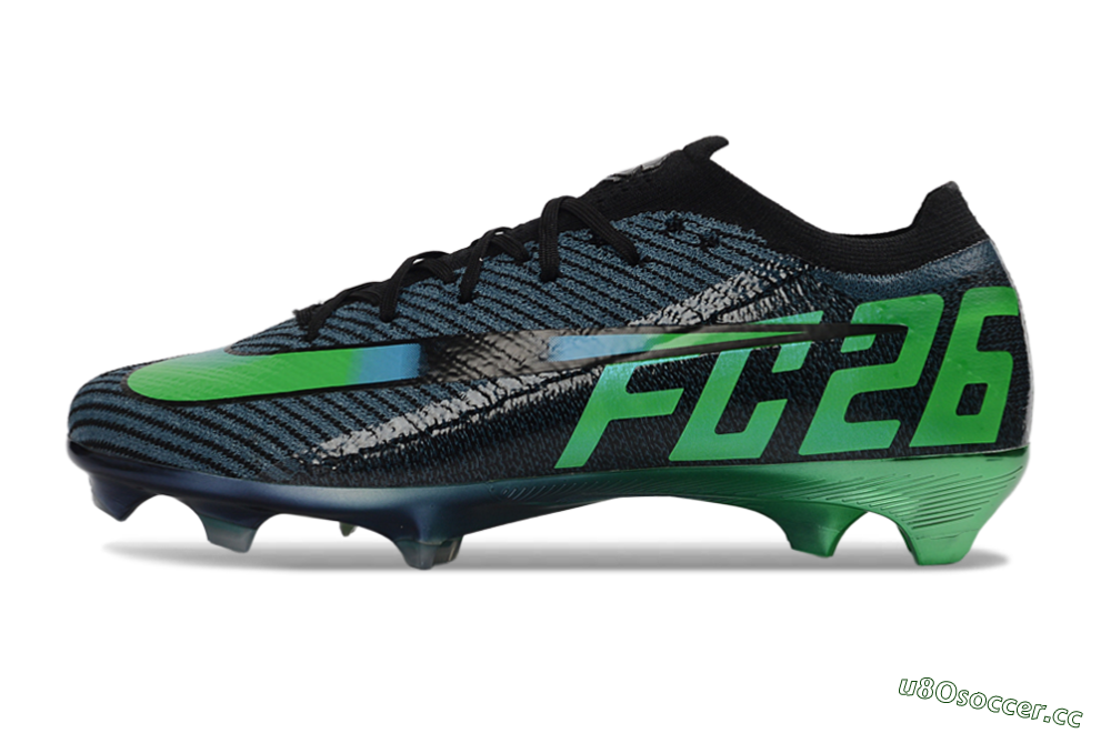 Unisex EAFC x Nike Air Zoom Mercurial Vapor 16 Elite FG Firm Ground Low-Tops Football Boots - Black/Green Glow/Frosted Shadow 0