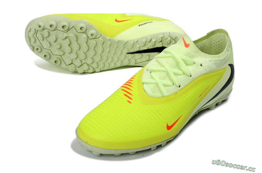 Unisex Nike Phantom 6 Elite Low TF Artificial Turf Low-Tops Football Shoes - Yellow/Lime Burst/Neon Pink 3