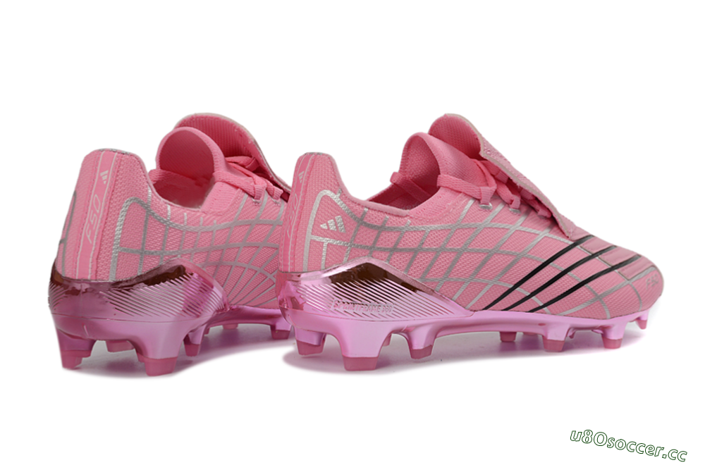 Men's Adidas F50 Spider Elite FG Firm Ground Low-Tops Football Boots - Pink/Bright Pink/Soft Pink 6